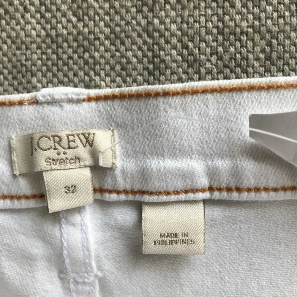 J. Crew Stretch Womens White Shorts Sz 32 NWT‎